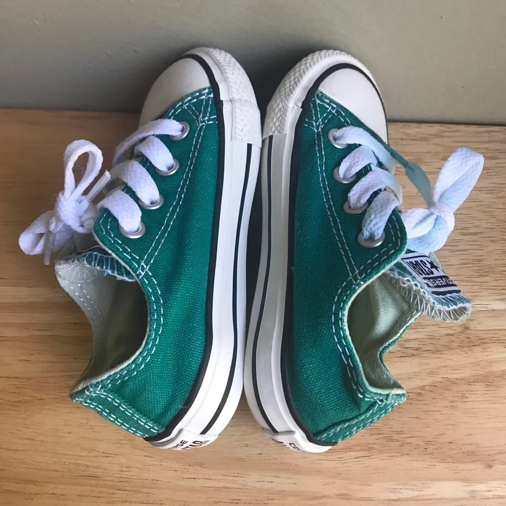 Converse Chuck Taylor Ox Low Sneaker Green Size: US Toddler 6 EUR 22 CM 13